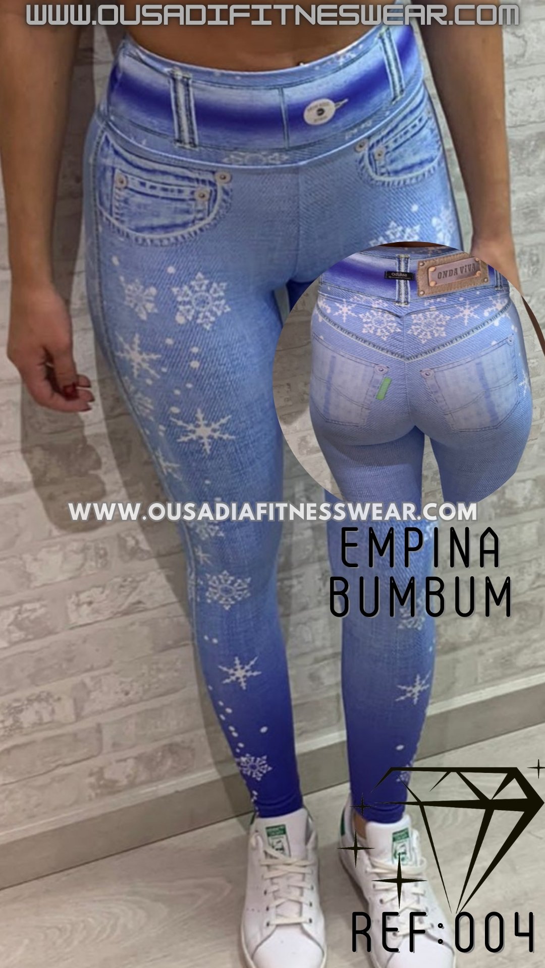 Leggin FakeJeans com empina bumbum Ref:004
