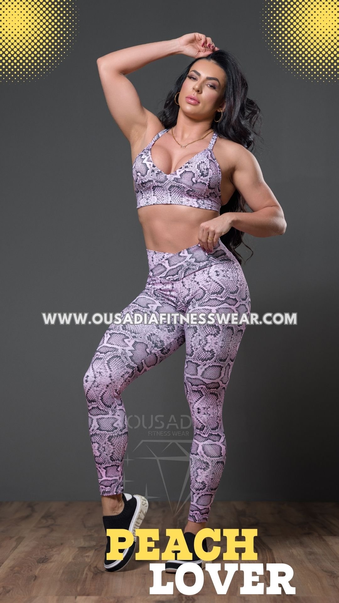 Conjunto Peach Lover Empina Bumbum Snake