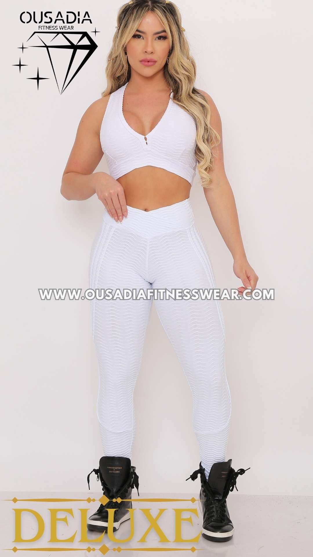 Conjunto Deluxe Brocado Wave Cos V Branco