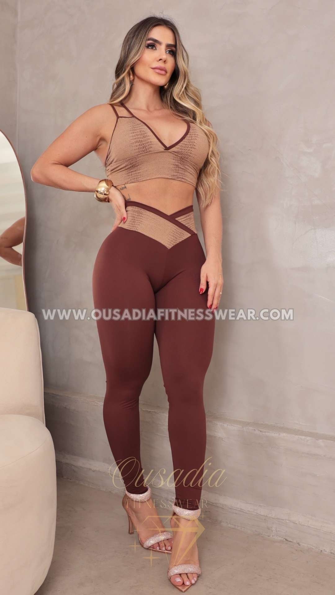 Conjunto Prisma Brown Snake Skin