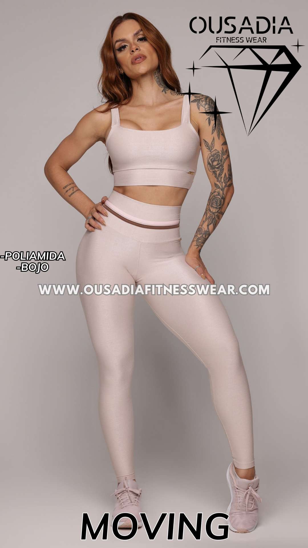 Conjunto Moving Empina Bumbum Glossy Blush