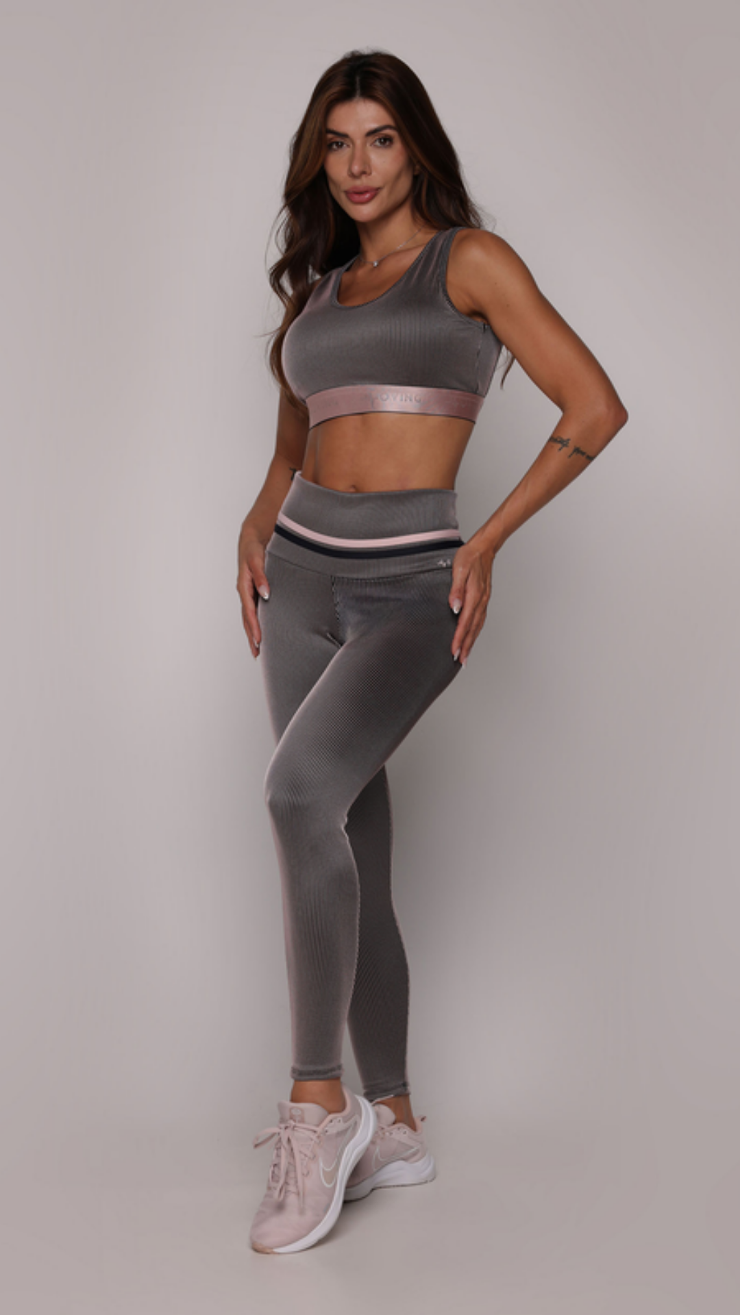 Conjunto Moving JACQUARD Empina Bumbum LINES ROSÊ